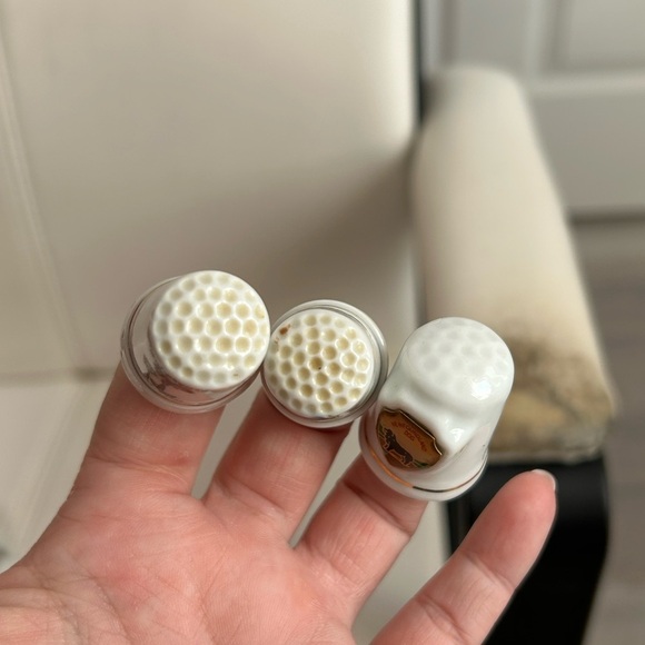4/$50 ceramic thumb thimbles set of three 🪡 - Picture 6 of 7